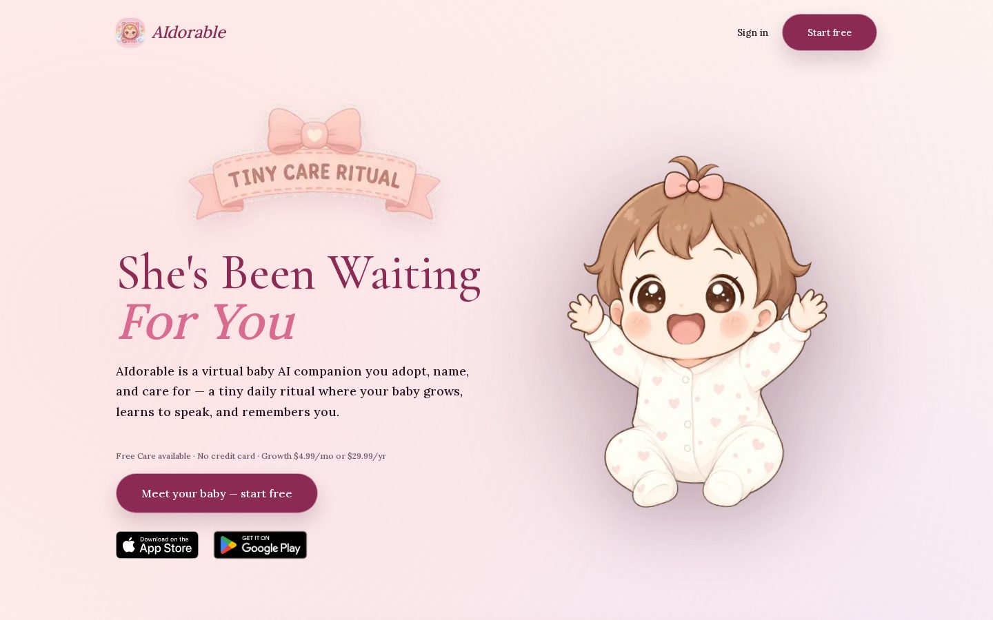 AIdorable Homepage