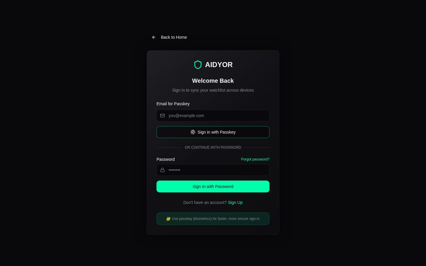 AIDYOR Pricing