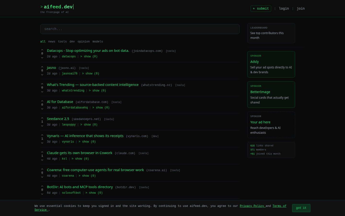 aifeed Homepage