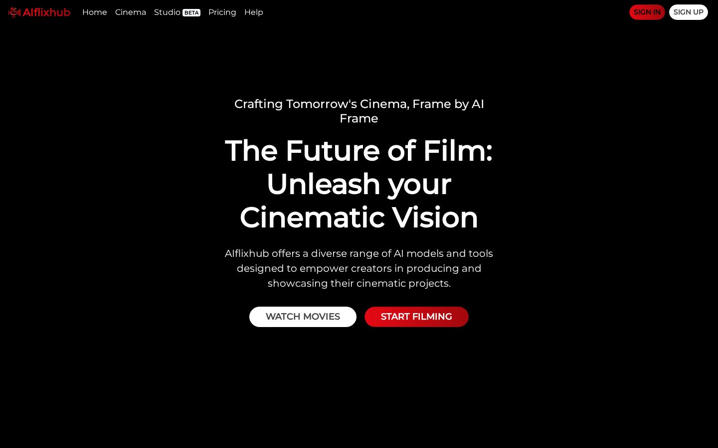 AIflixhub Homepage