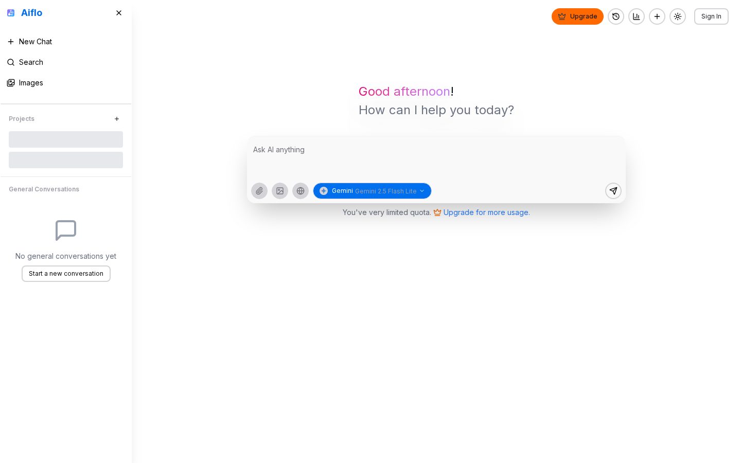 Aiflo Homepage