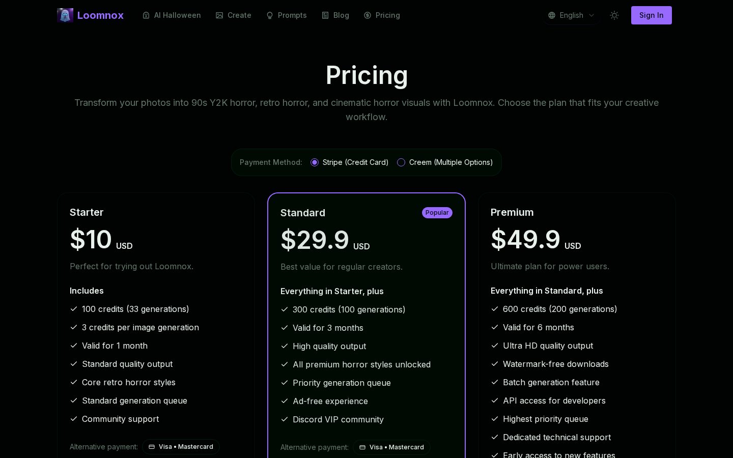 aighostface.org Pricing