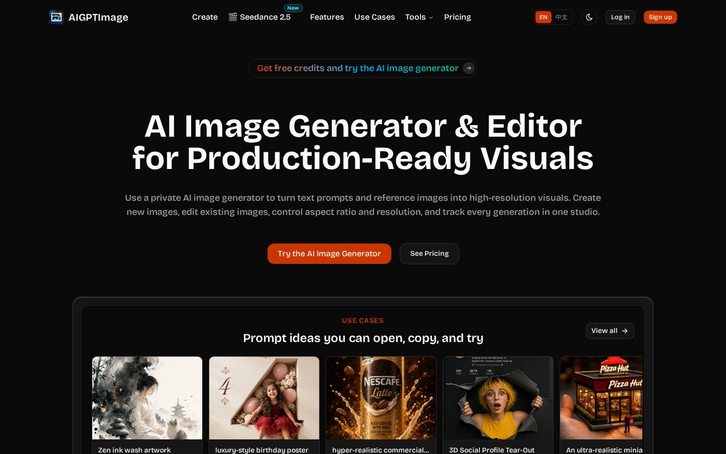 AIGPTImage Homepage