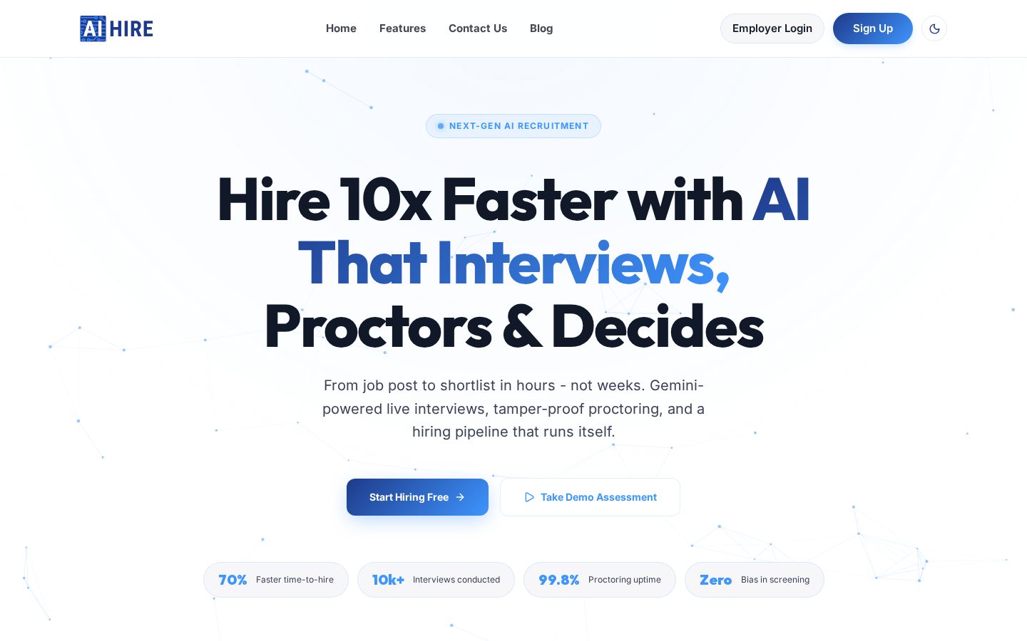AIHire Homepage