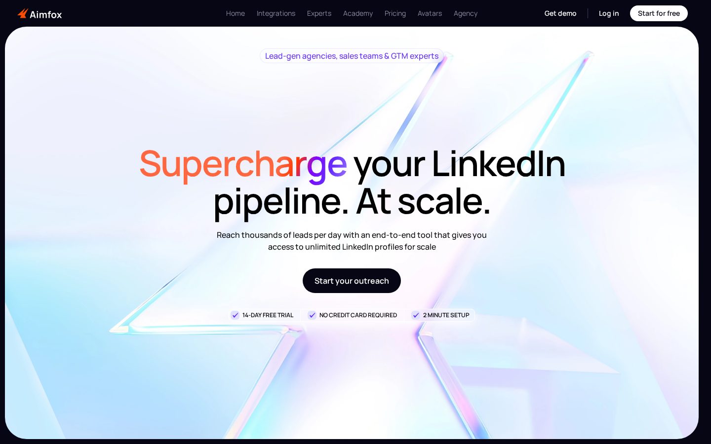 Aimfox Homepage