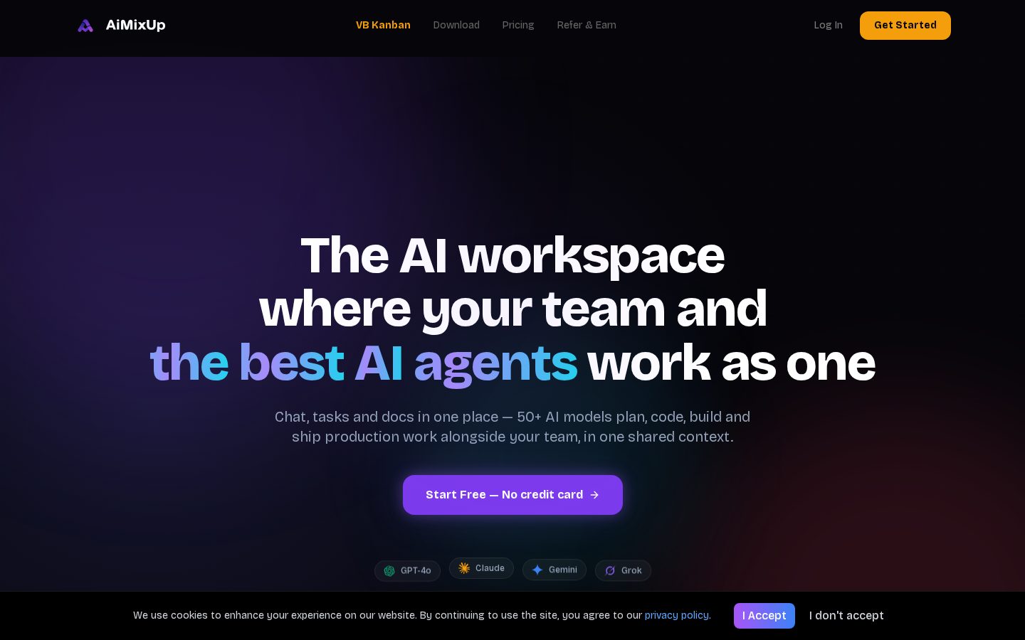 Aimixup Homepage