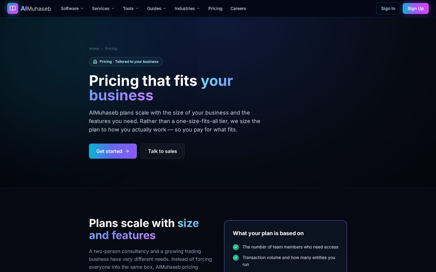 AIMuhaseb Pricing