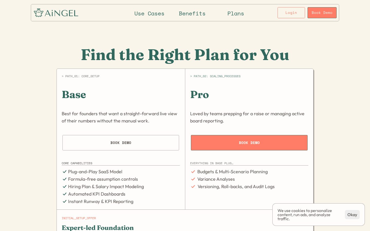 AiNGEL Pricing
