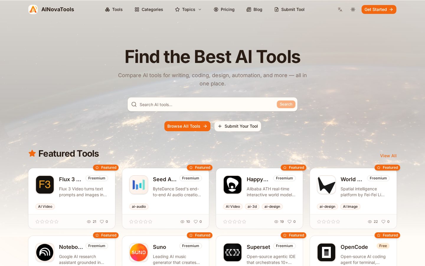 AINovaTools Homepage