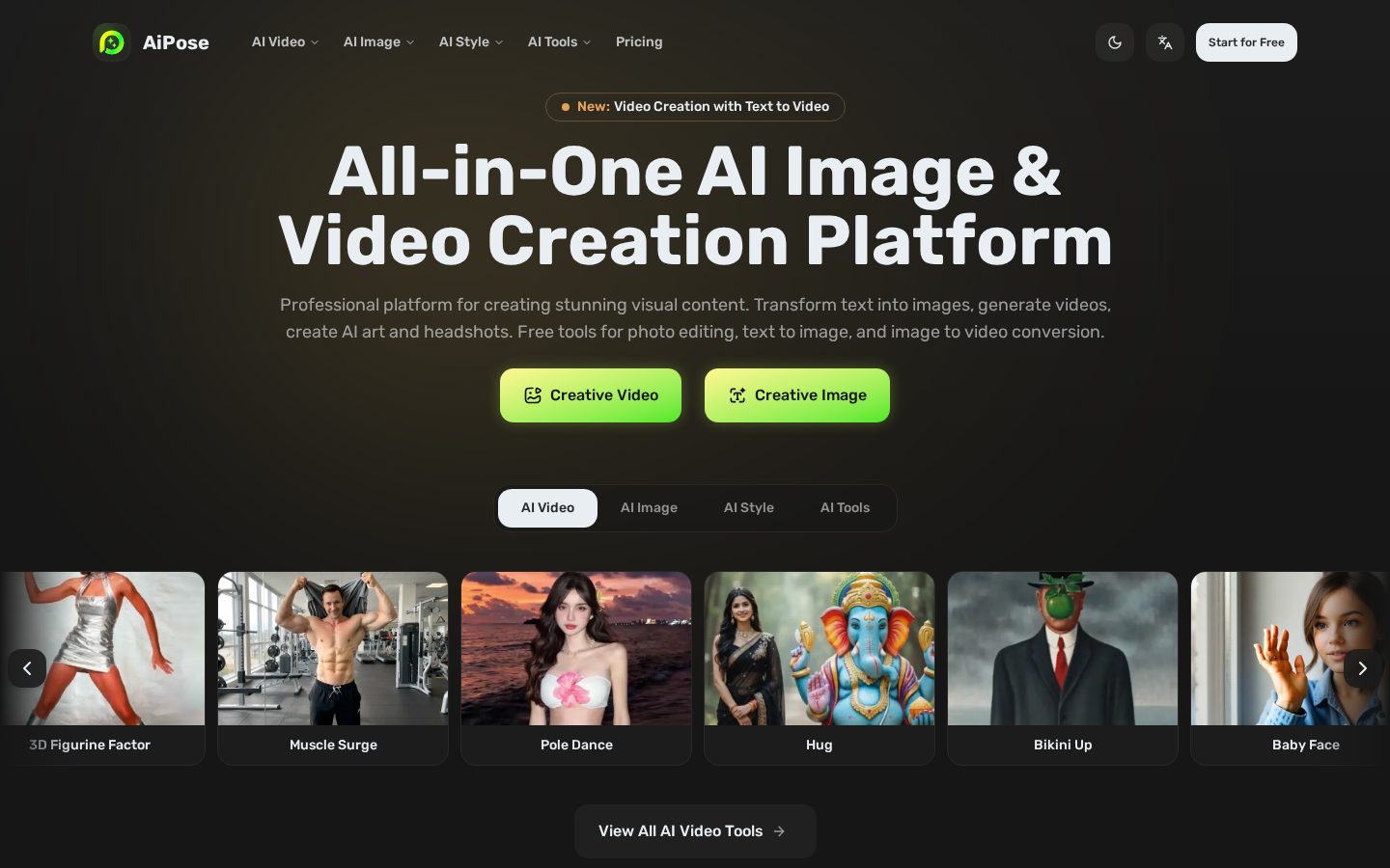 AiPose Homepage