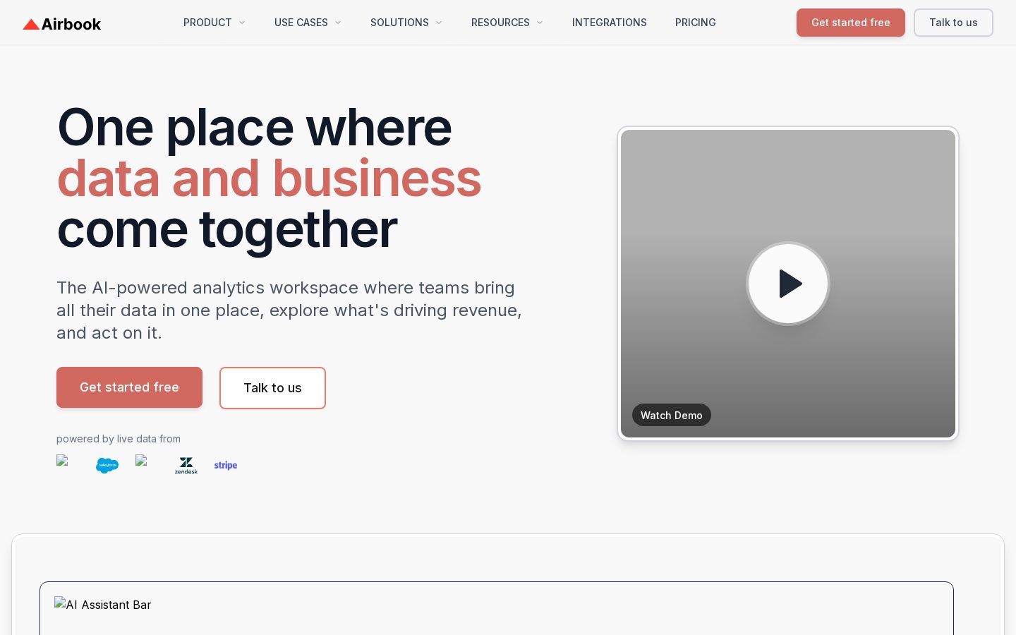 Airbook AI Homepage
