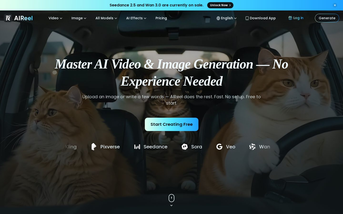 AIReel Homepage