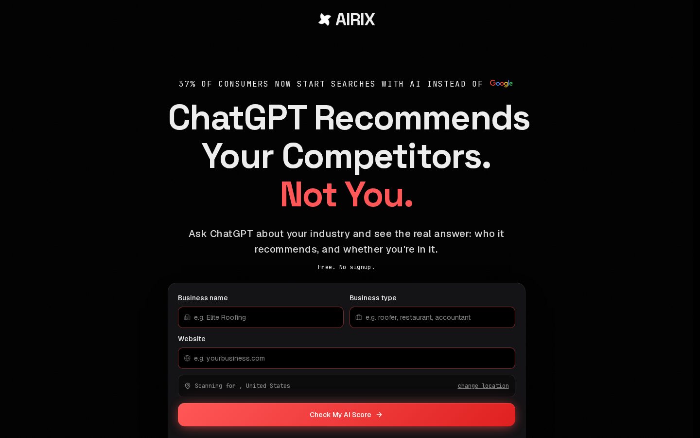 AIRIX Homepage
