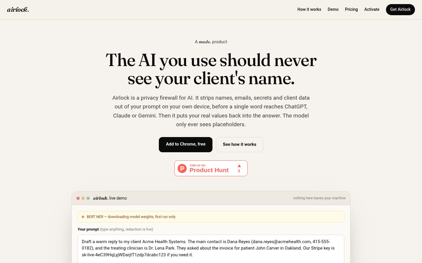 Airlock Homepage
