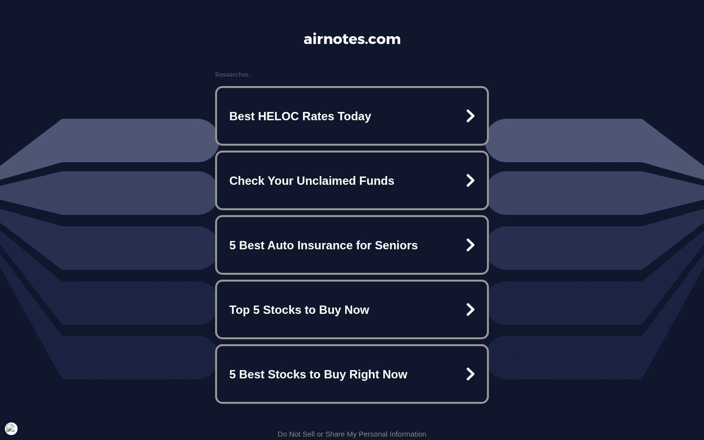 Airnotes Homepage