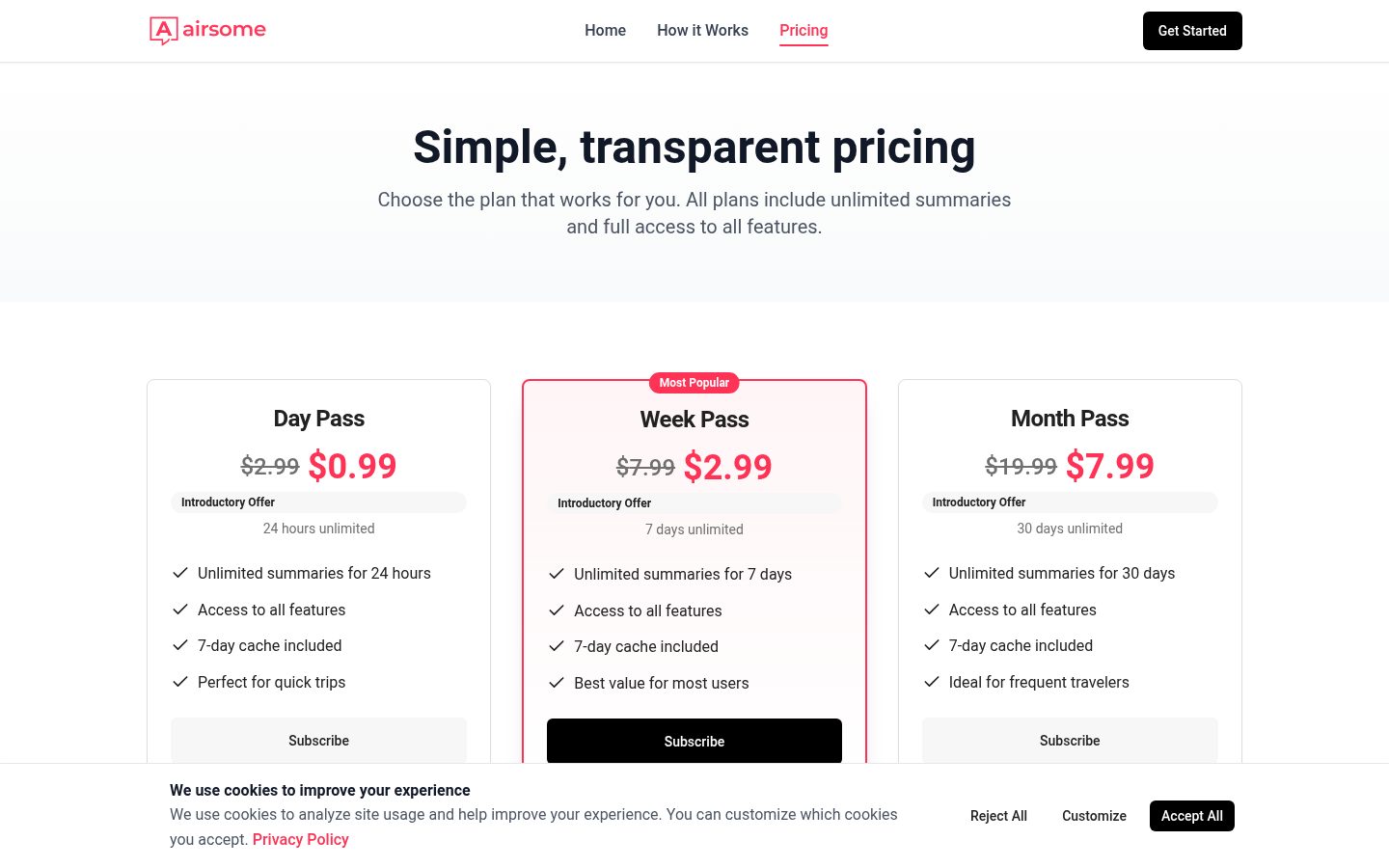 AirSome Pricing