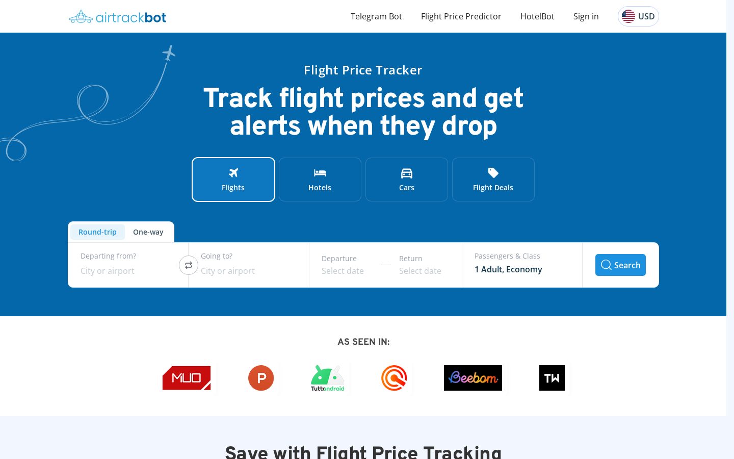 AIrtrackbot Homepage