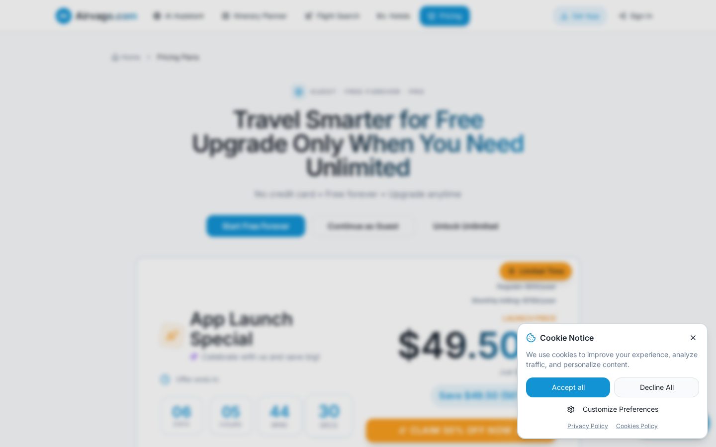 Airvago Pricing
