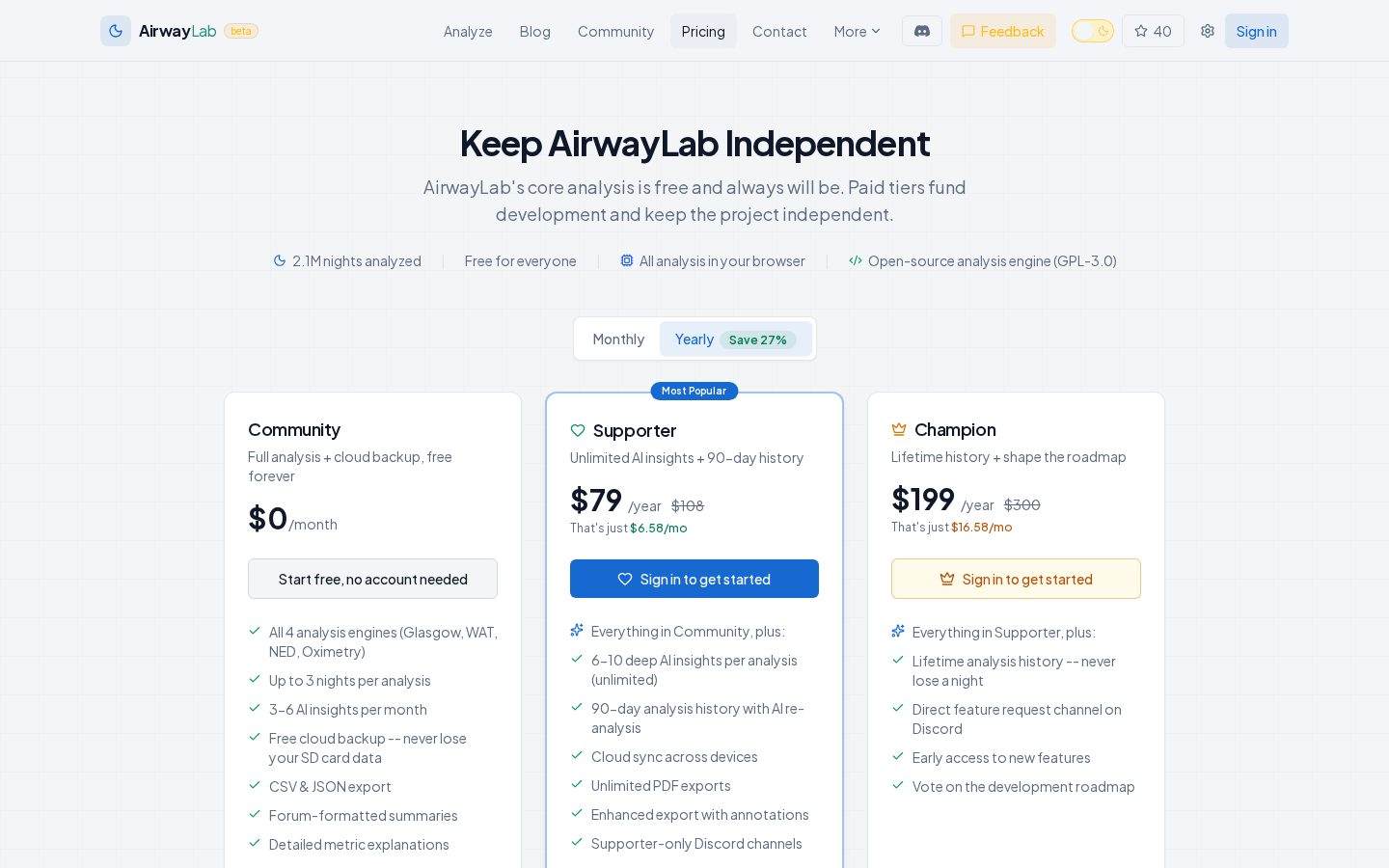 AirwayLab Pricing