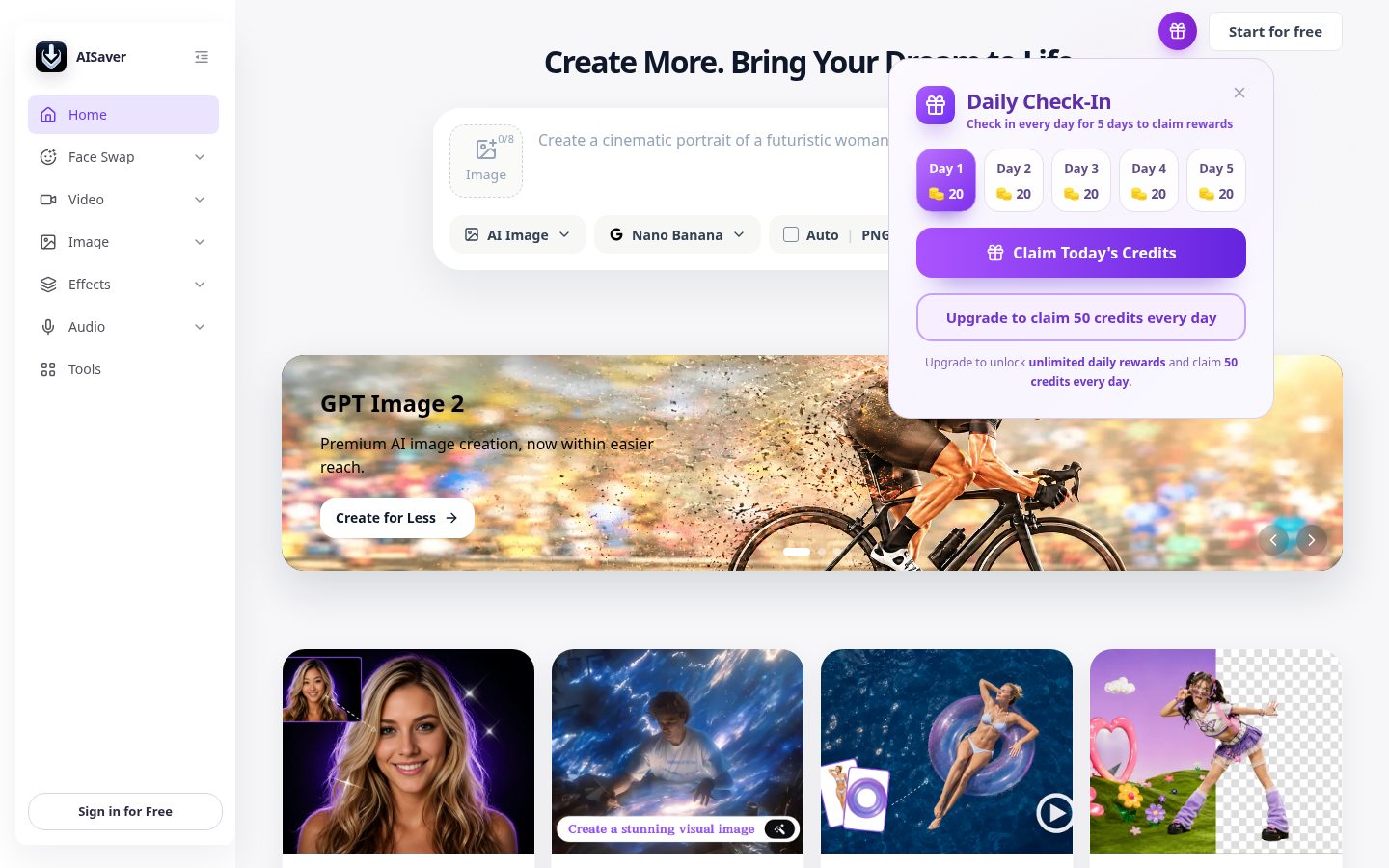 AISaver Homepage