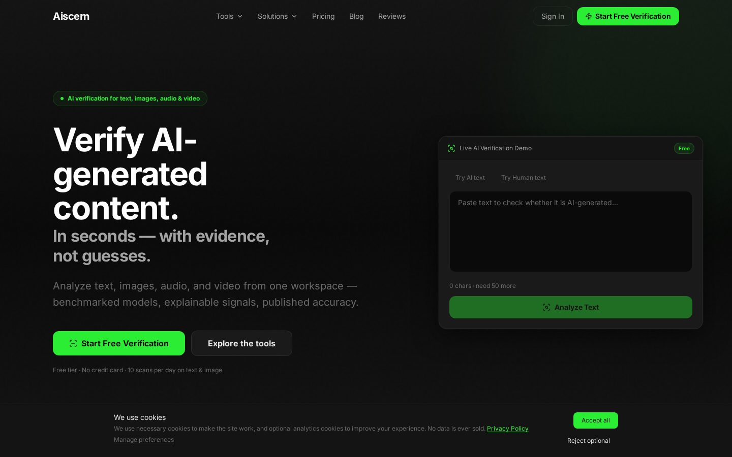 Aiscern Homepage