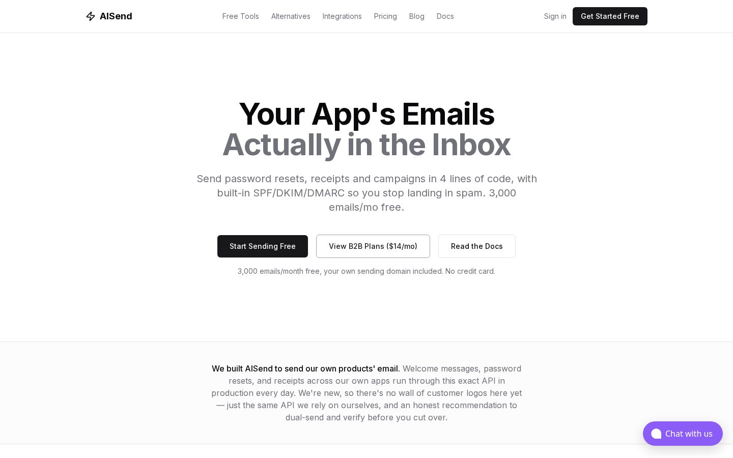 AISend Homepage