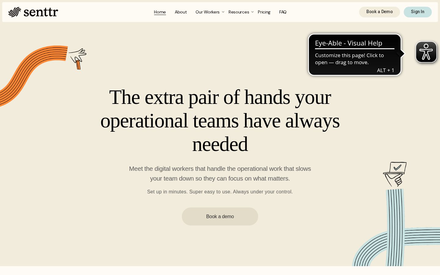 AiSentr Homepage