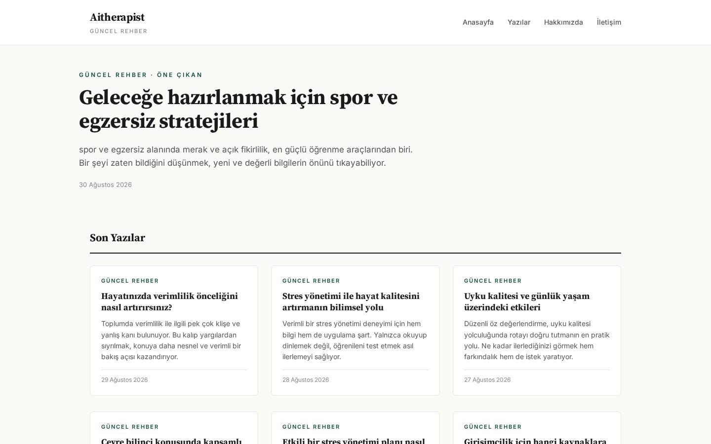 aitherapist.life Homepage