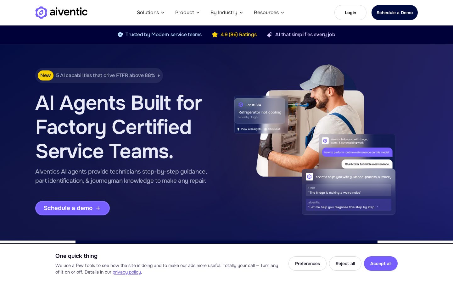 AIventic AI Homepage