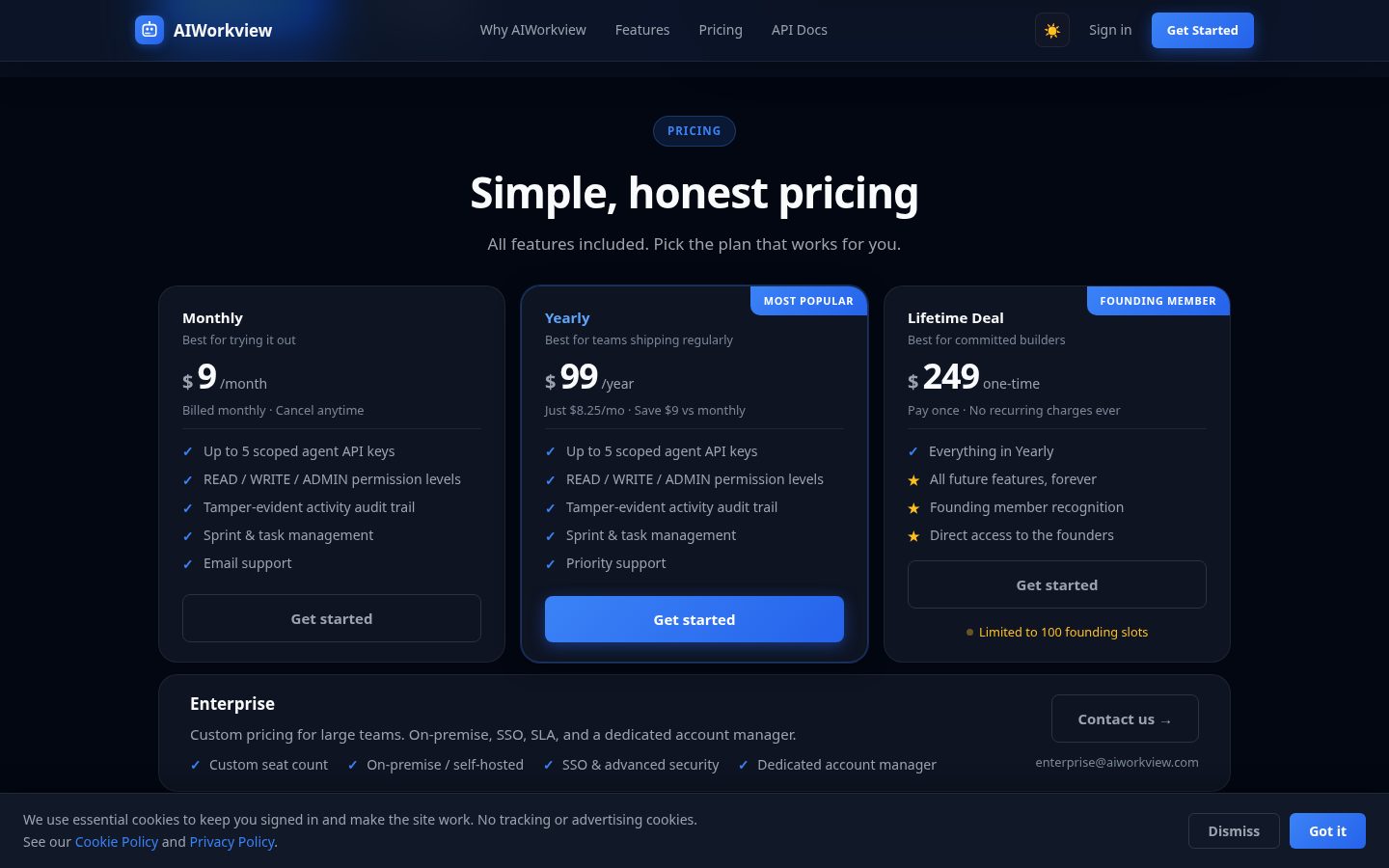 AIWorkview Pricing