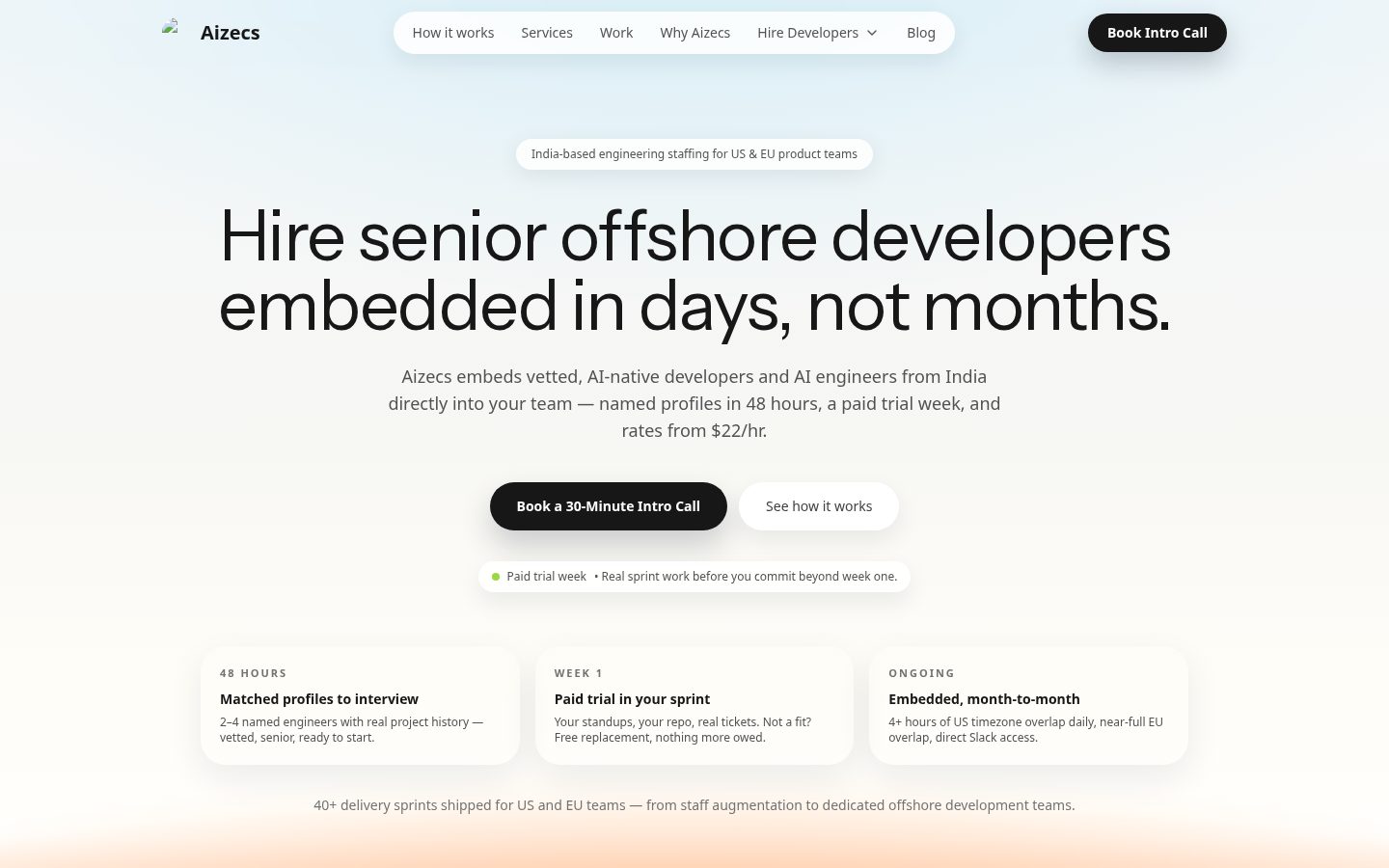Aizecs Homepage