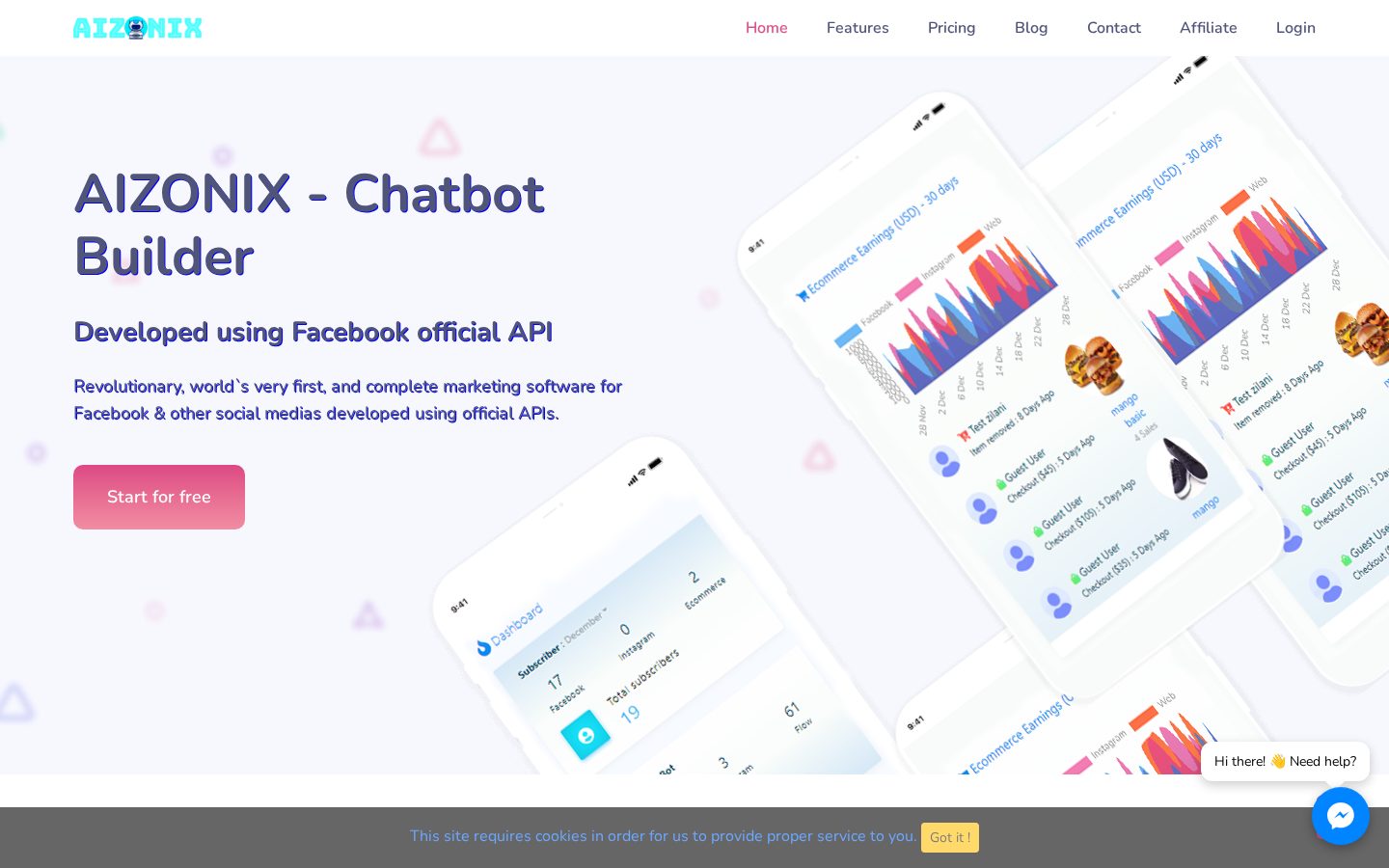 AIZONIX Homepage