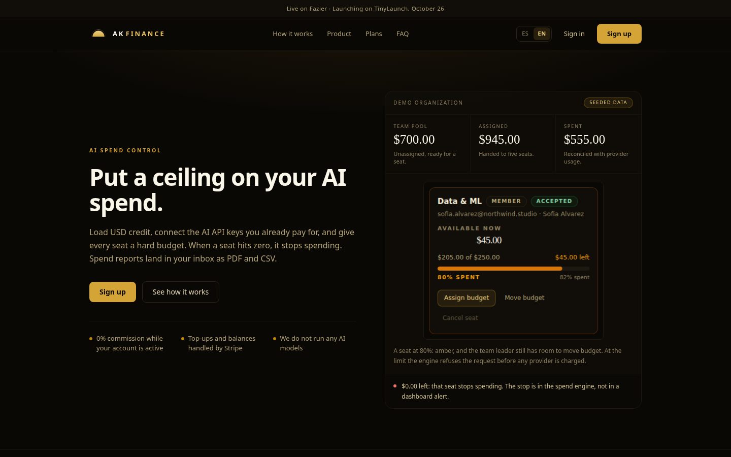 AK FINANCE Homepage
