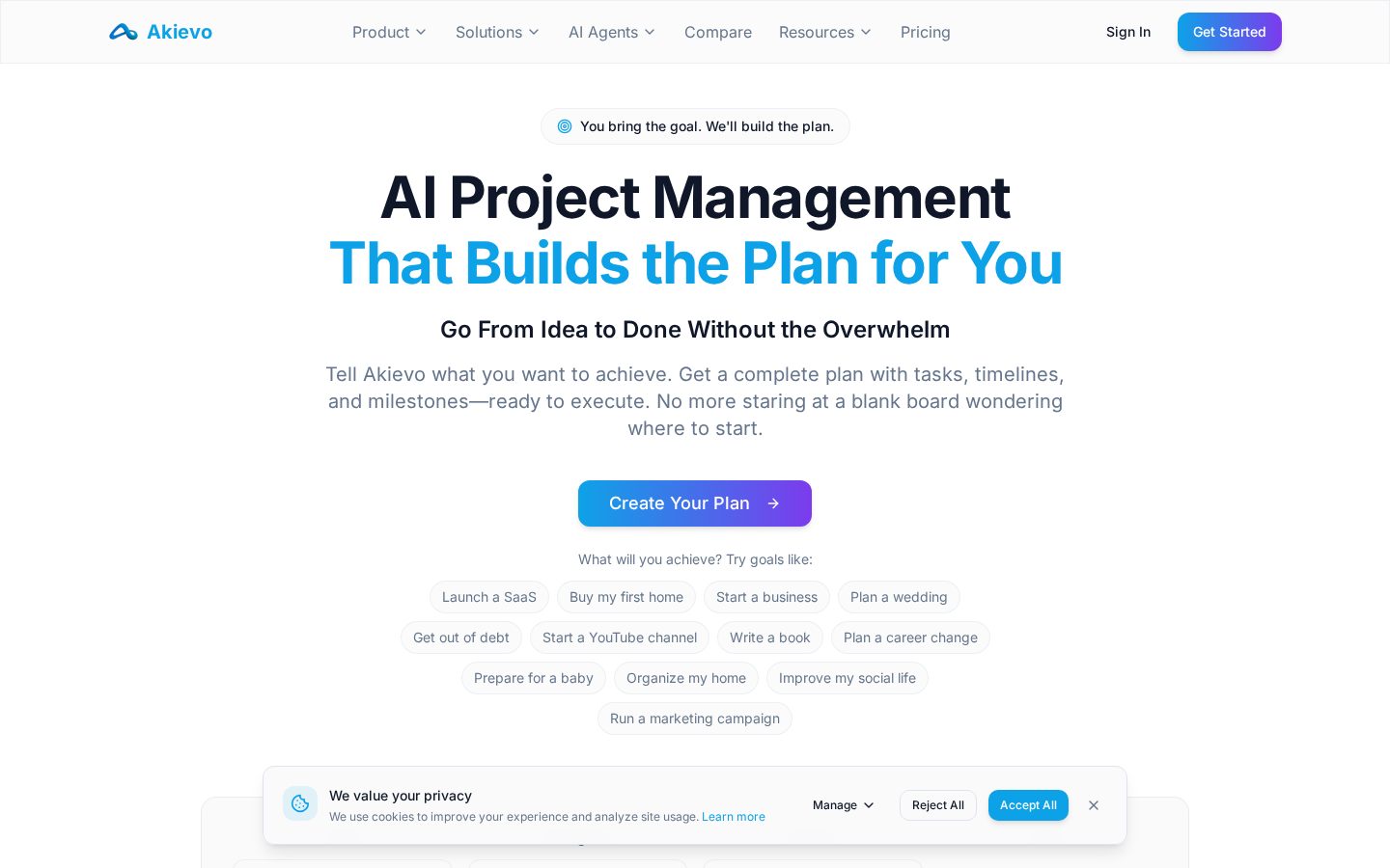 Akievo Homepage