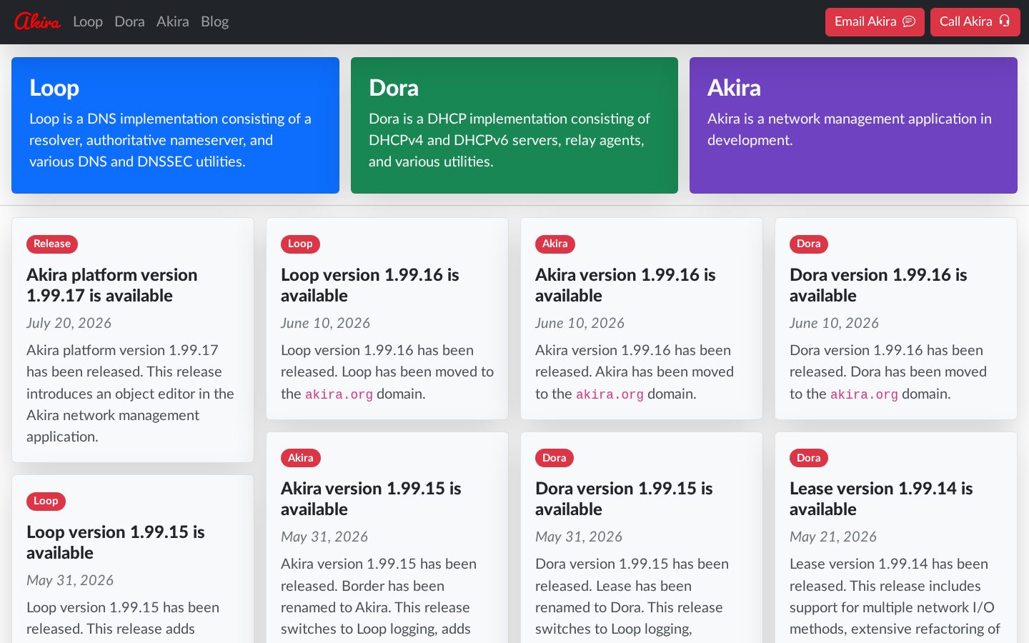 Akira Homepage