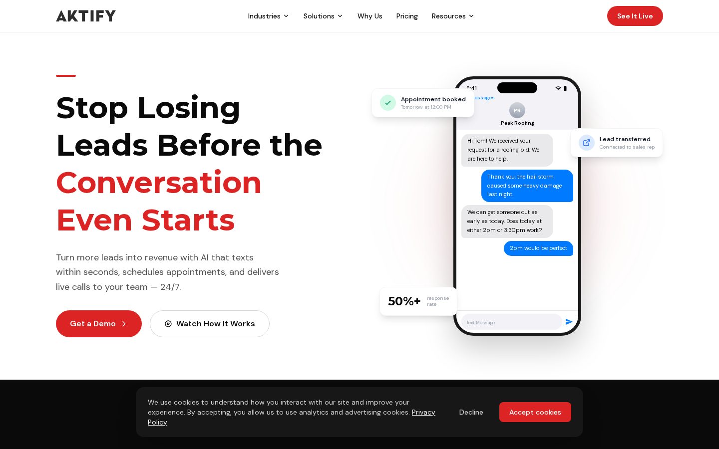 Aktify Homepage