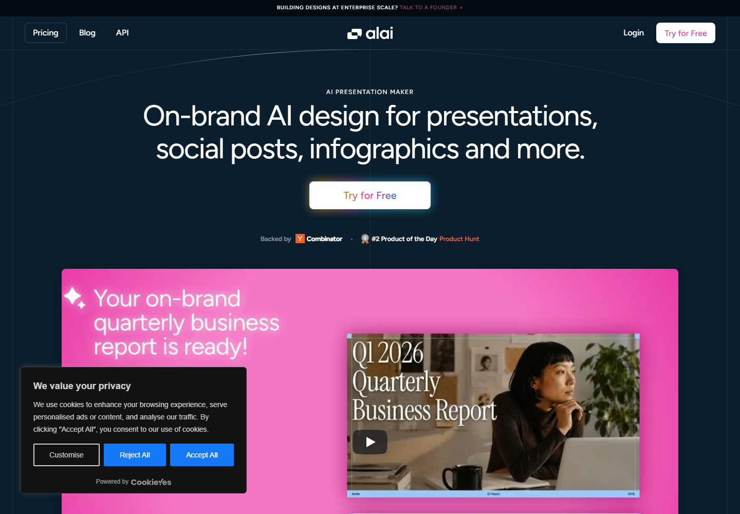 Alai homepage