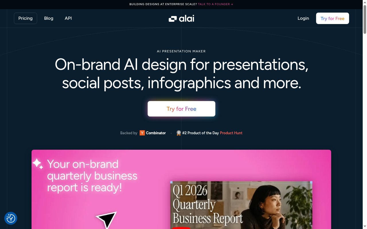 Alai homepage