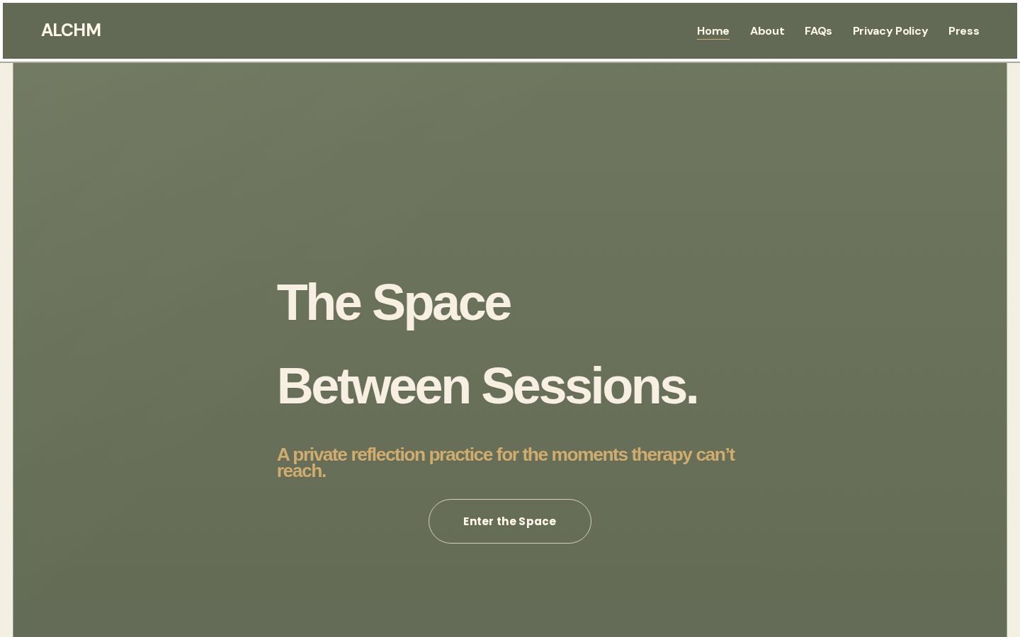 ALCHM Homepage