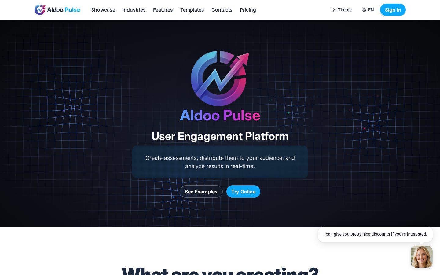 Aldoo Pulse Homepage