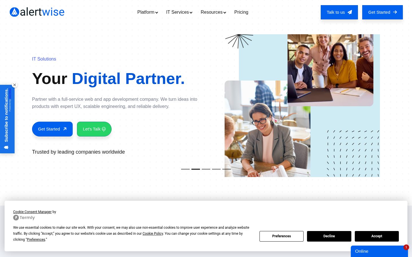 AlertWise Homepage