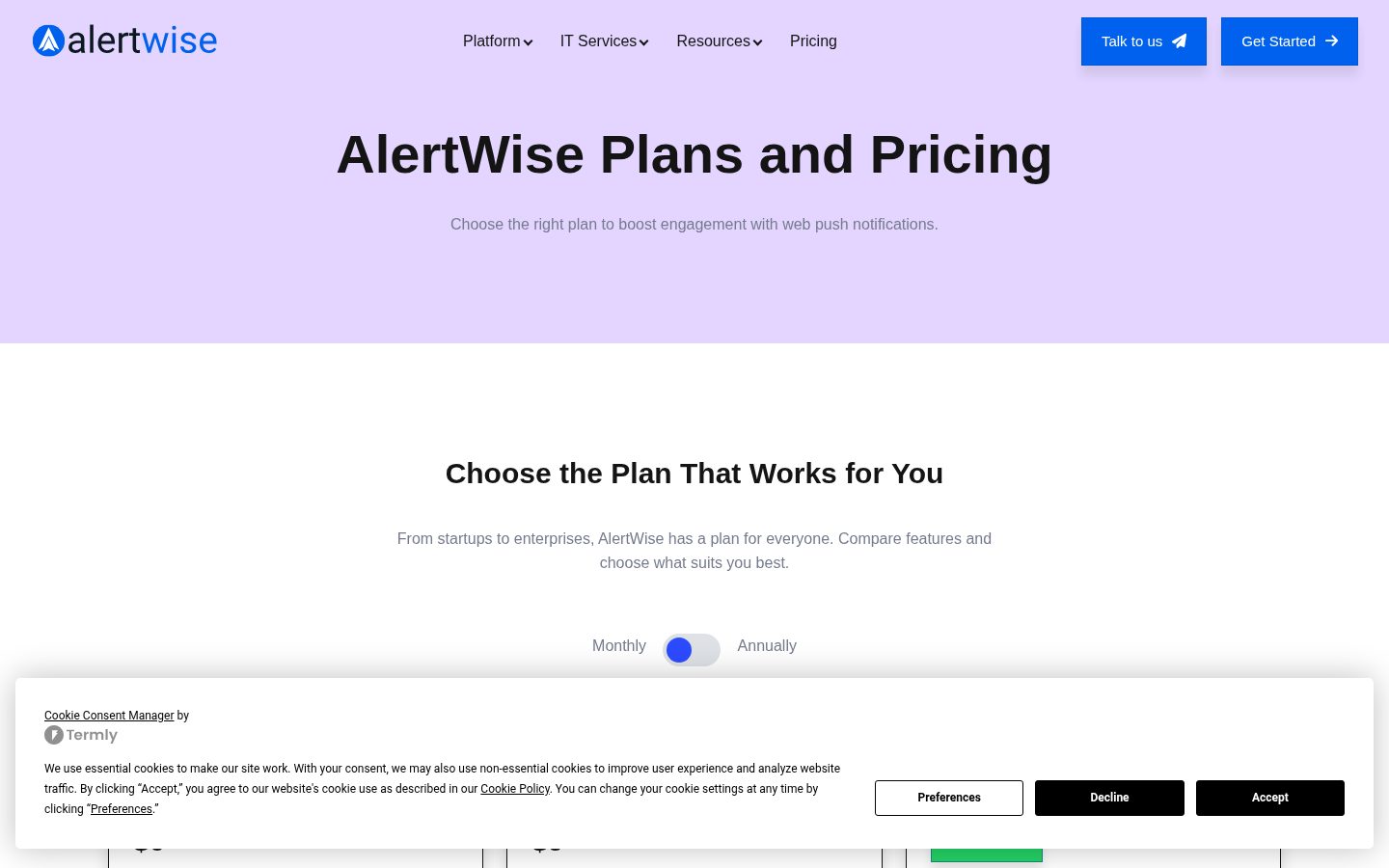 AlertWise Pricing