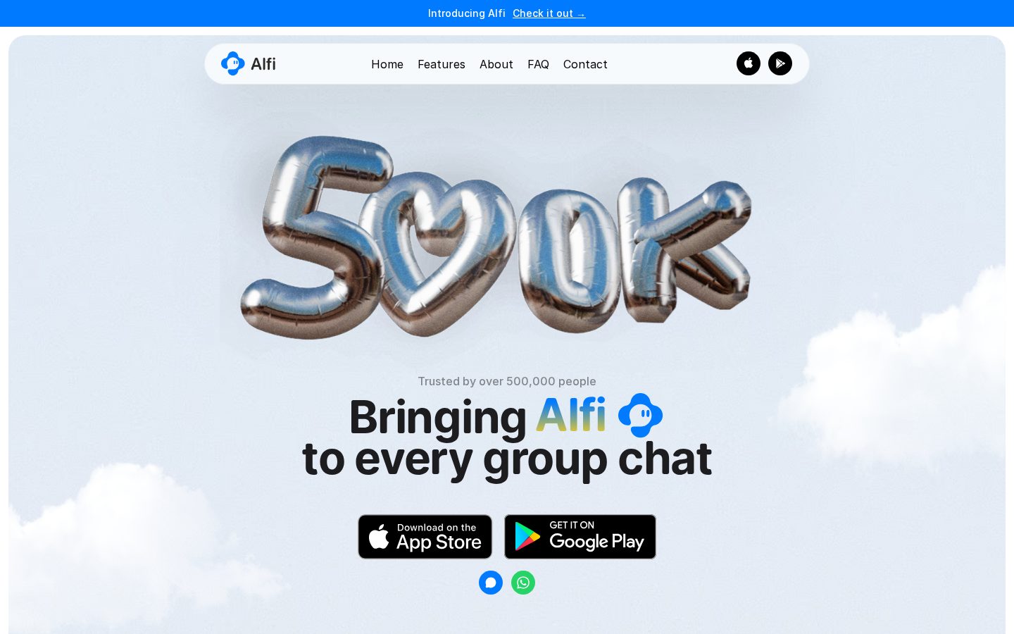 Alfi Homepage