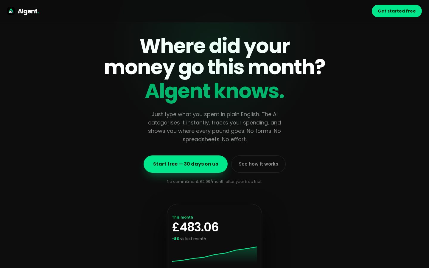 Algent Homepage