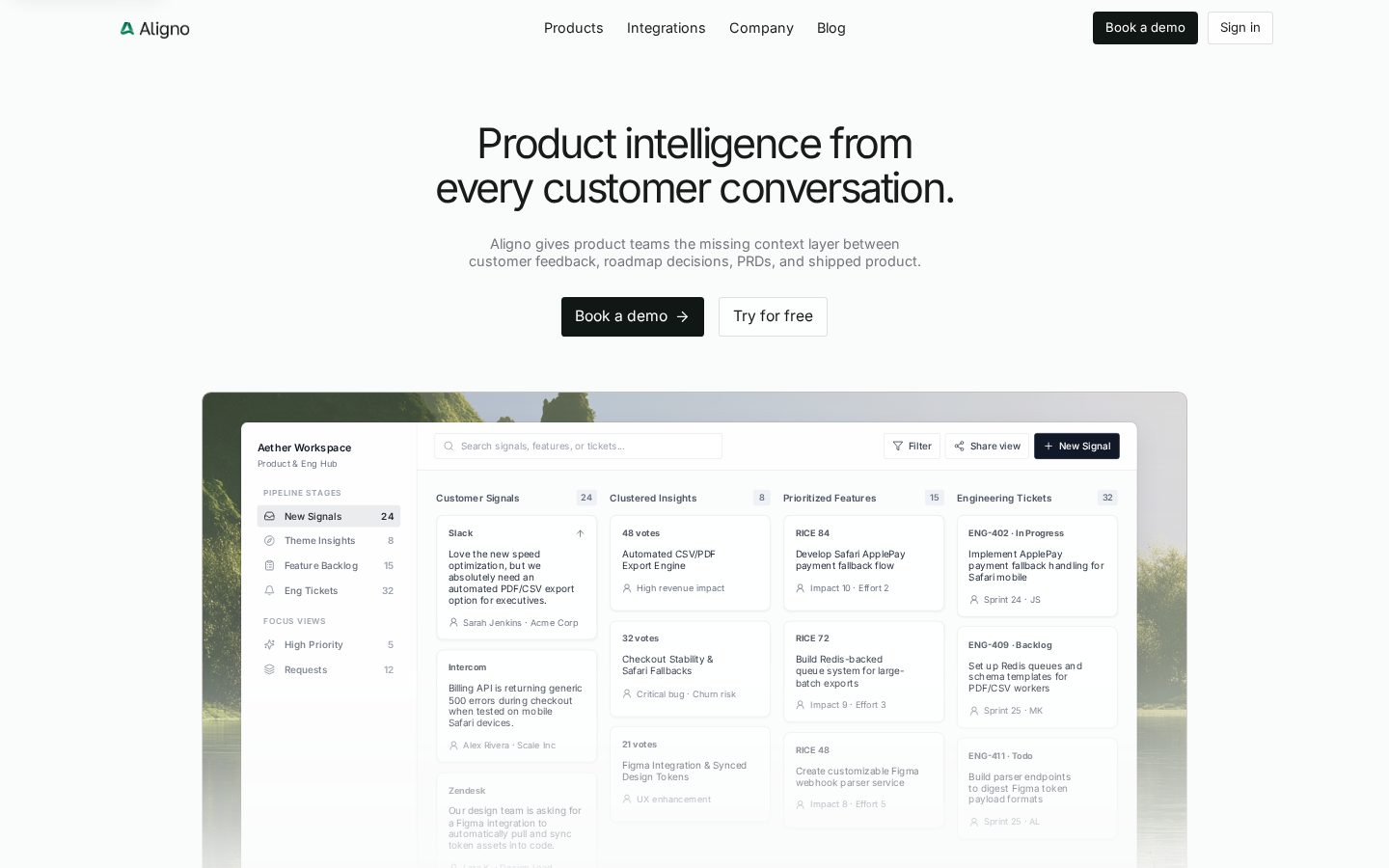 Aligno AI Homepage