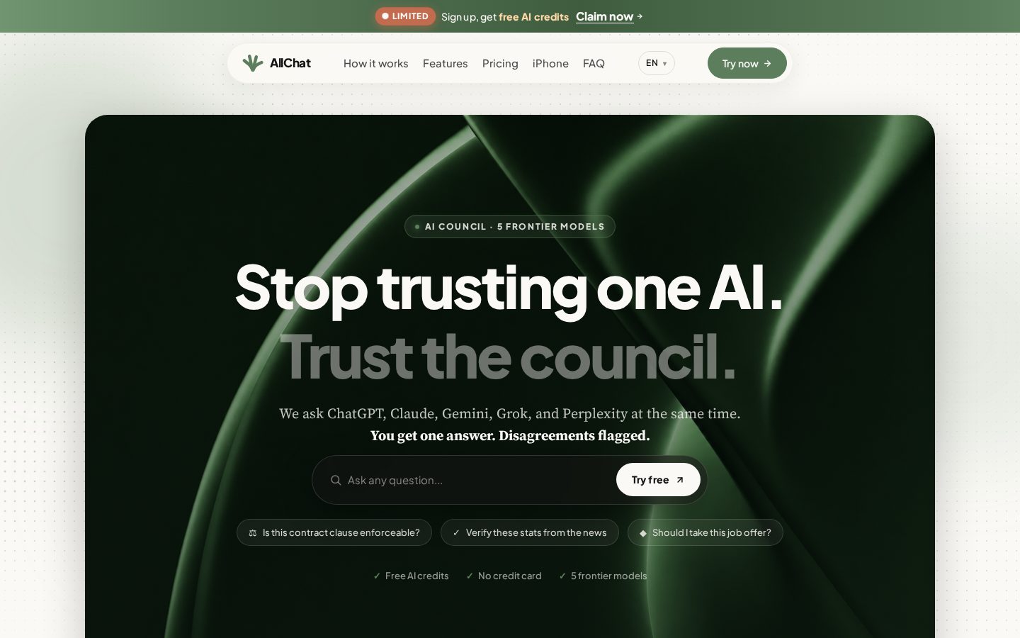 AllChat AI Homepage