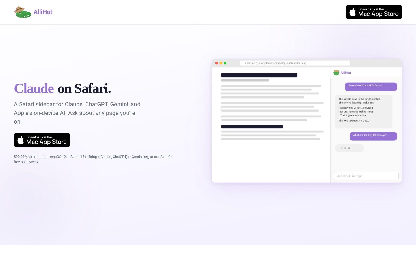 AlliHat Homepage