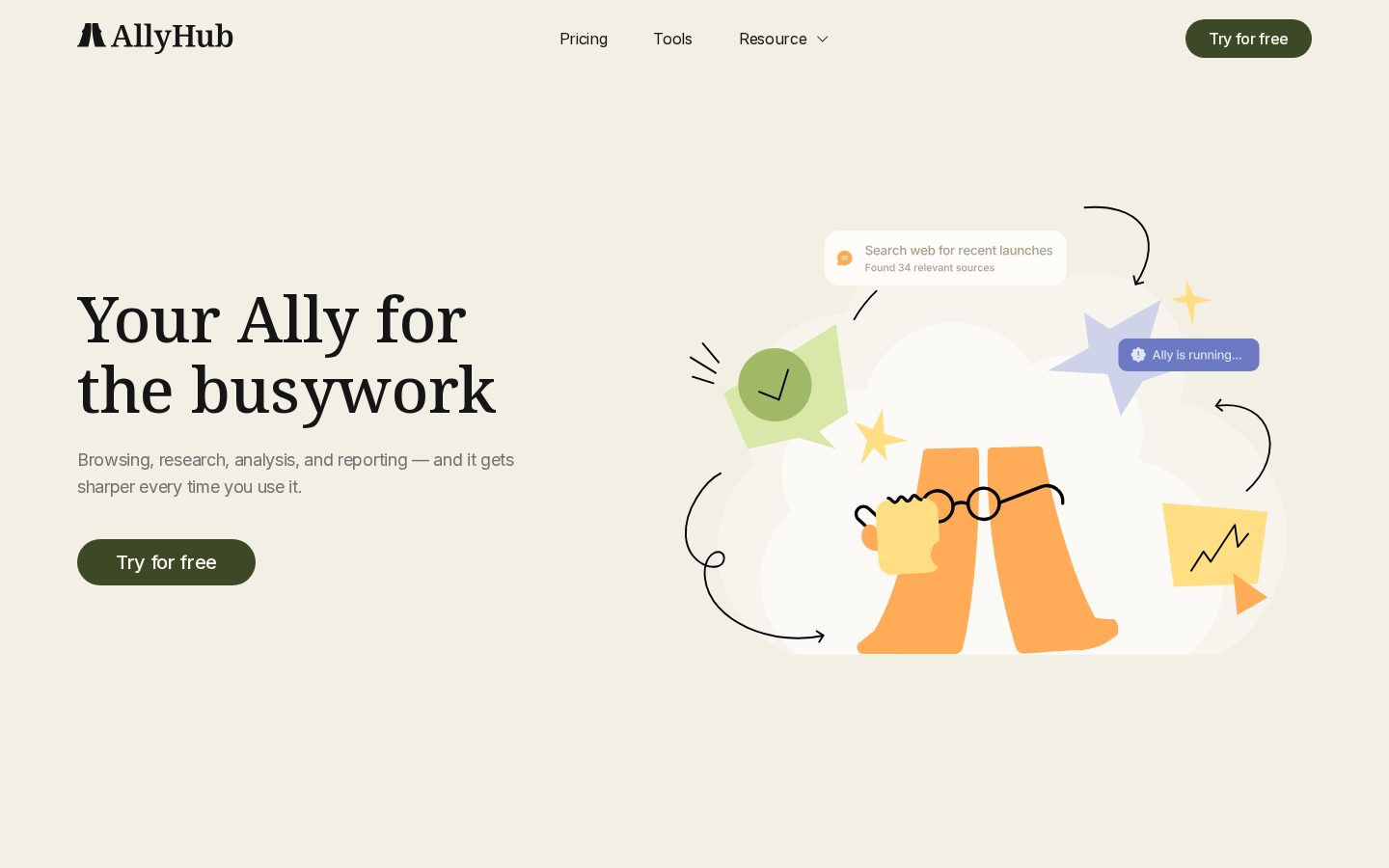 AllyHub Homepage