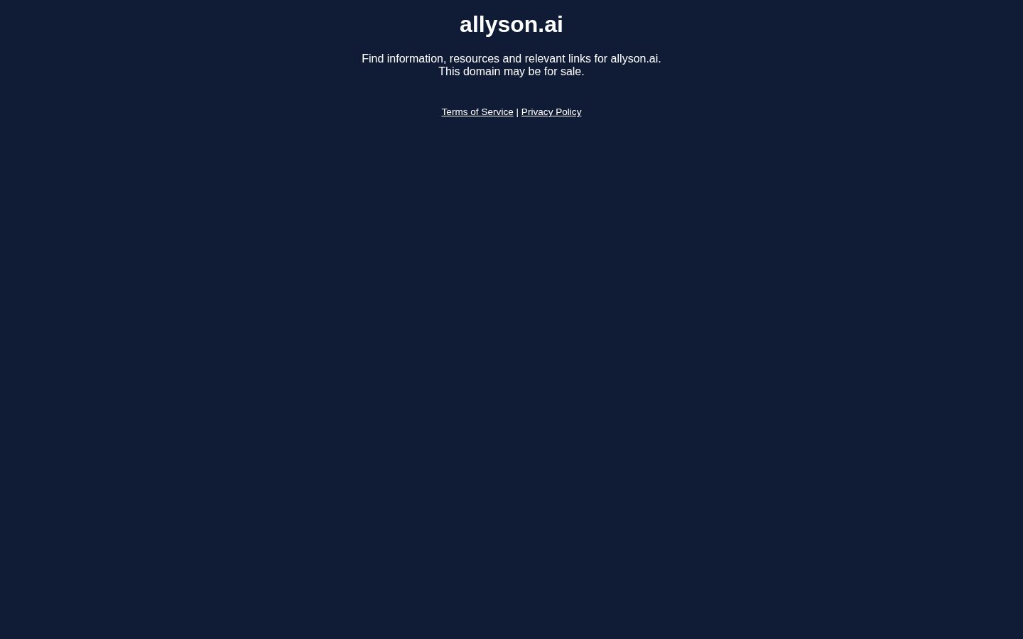 Allyson Homepage