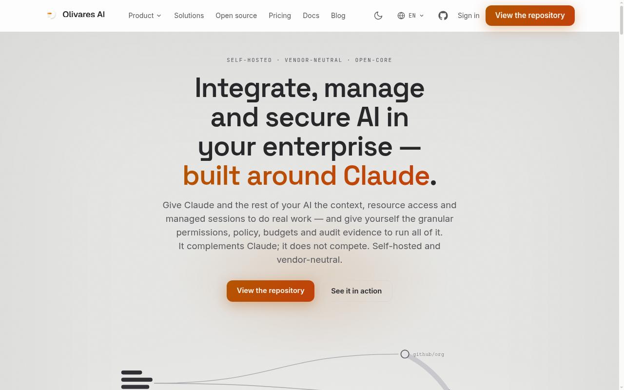 Alma by Olivares AI Homepage
